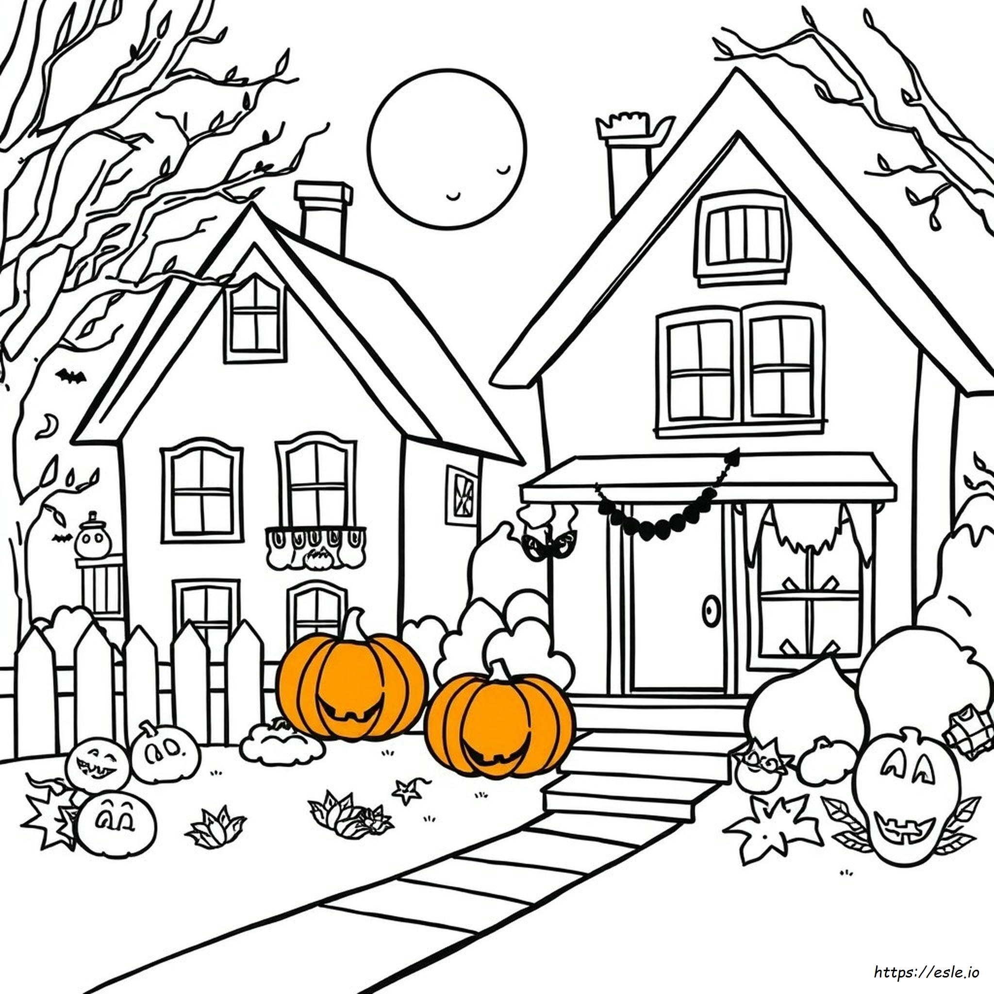 Halloween Coloring Page - Free Printable for Kids