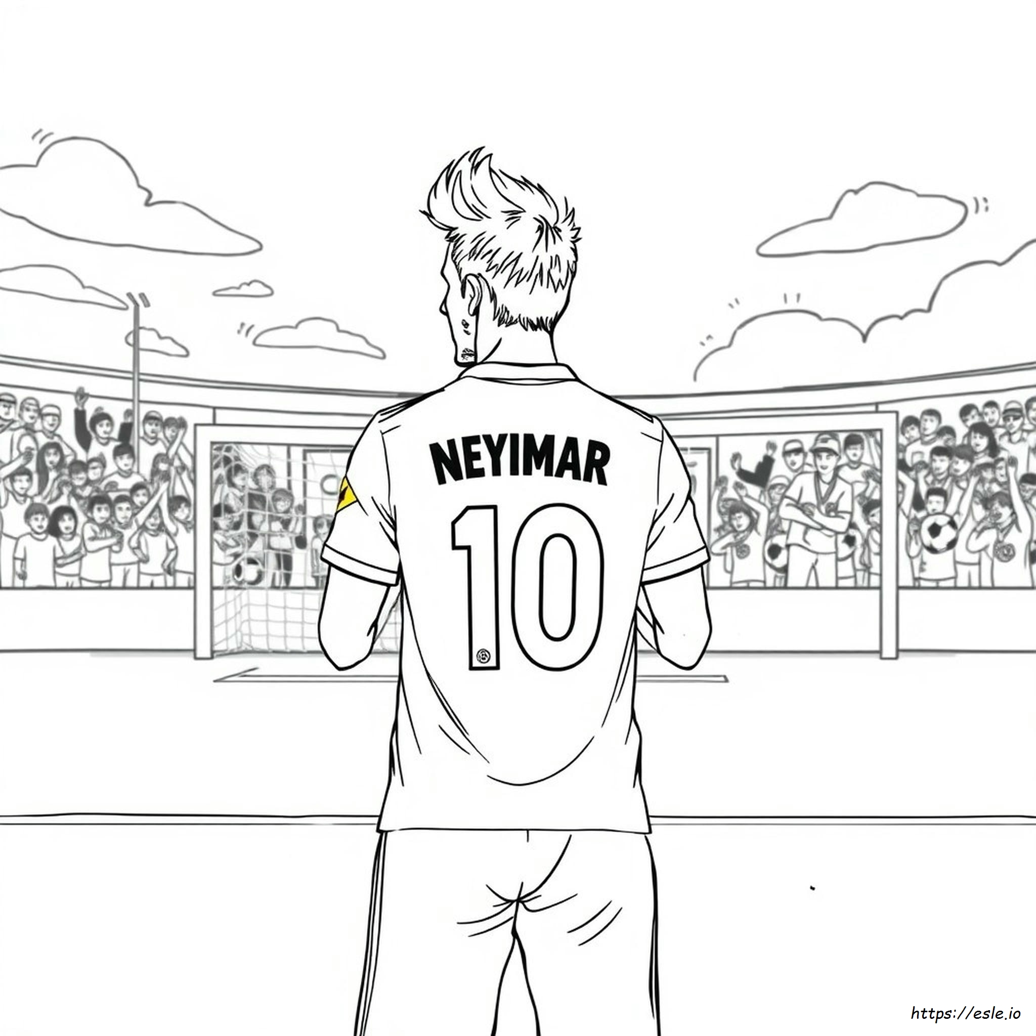 Neymar Jersey Coloring Page