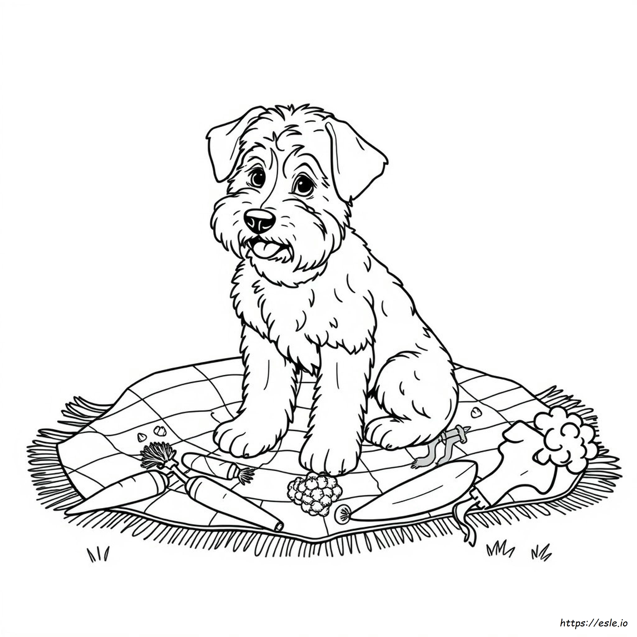 Mewarnai Makanan Untuk Anjing - Gambar Hitam Putih