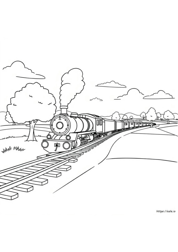 Eisenbahn Ausmalbilder