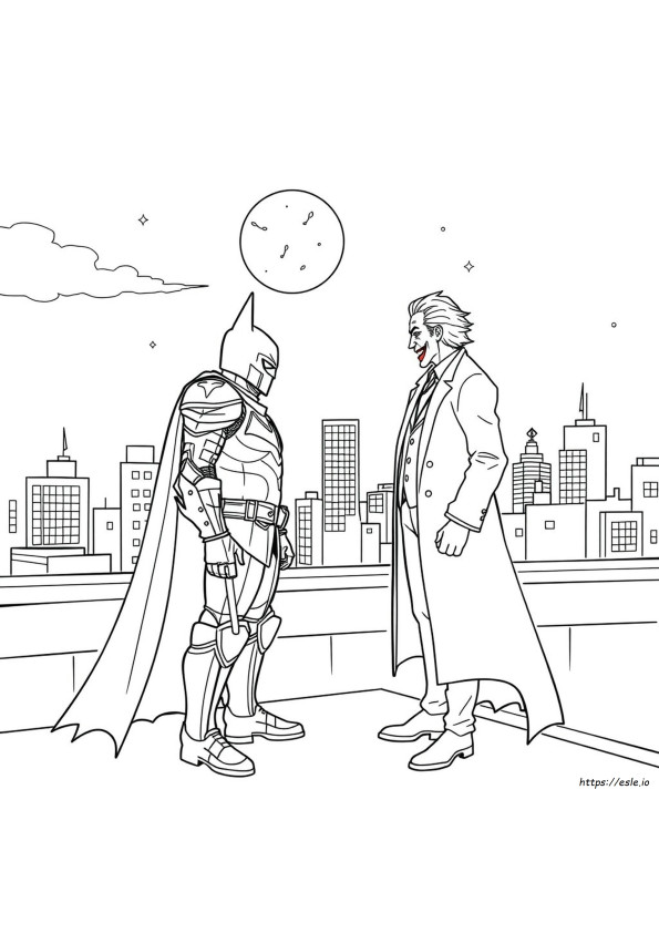Dark Knight Joker Coloring Pages