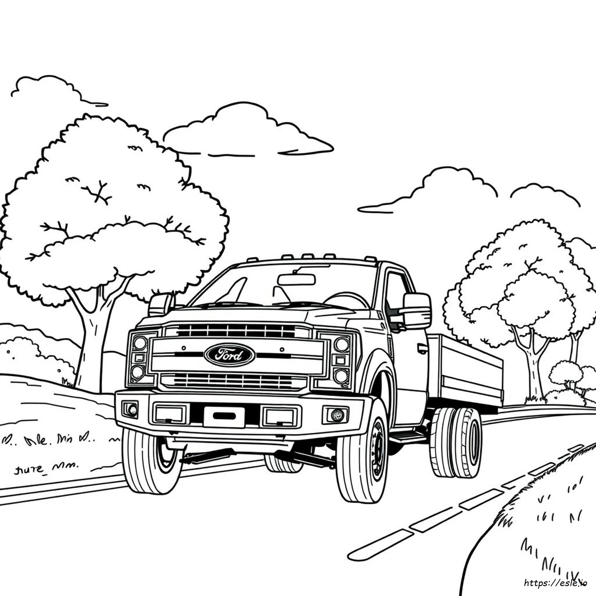 Camion Ford Da Colorare