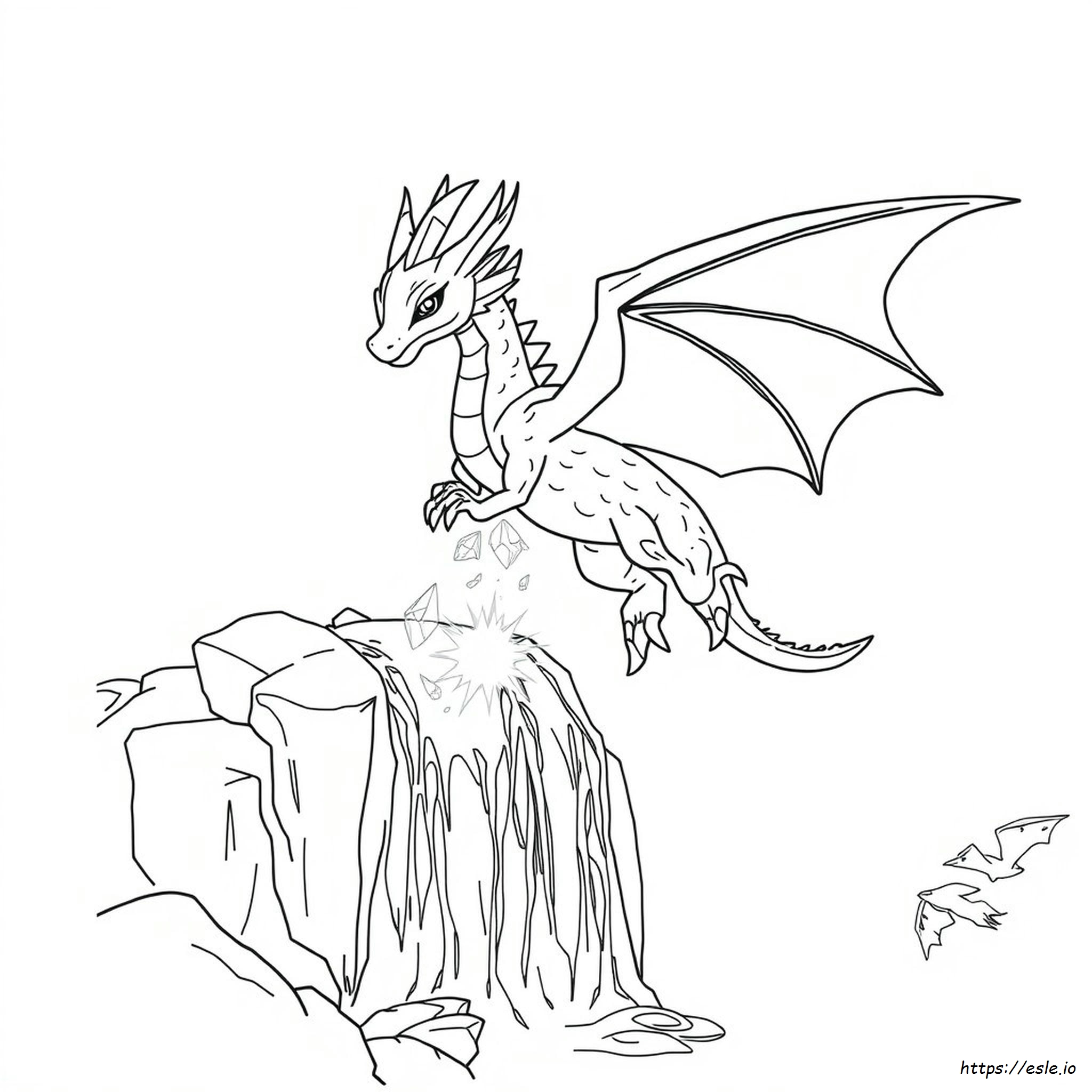 Crystal Dragon Coloring Pages
