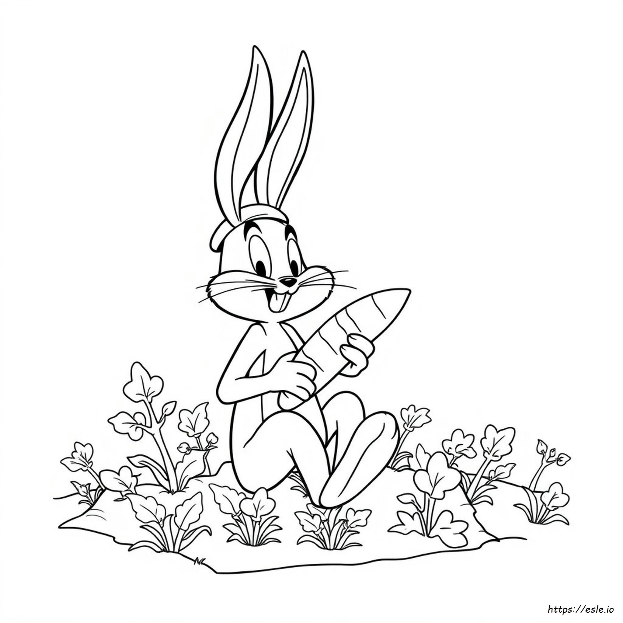 Bugs Bunny Looney Tunes Coloring Page