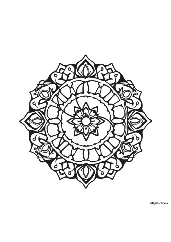 Mandala Lettera S Da Colorare