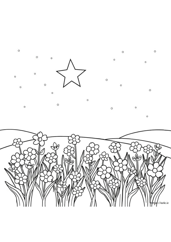 Lucky Star Coloring Page