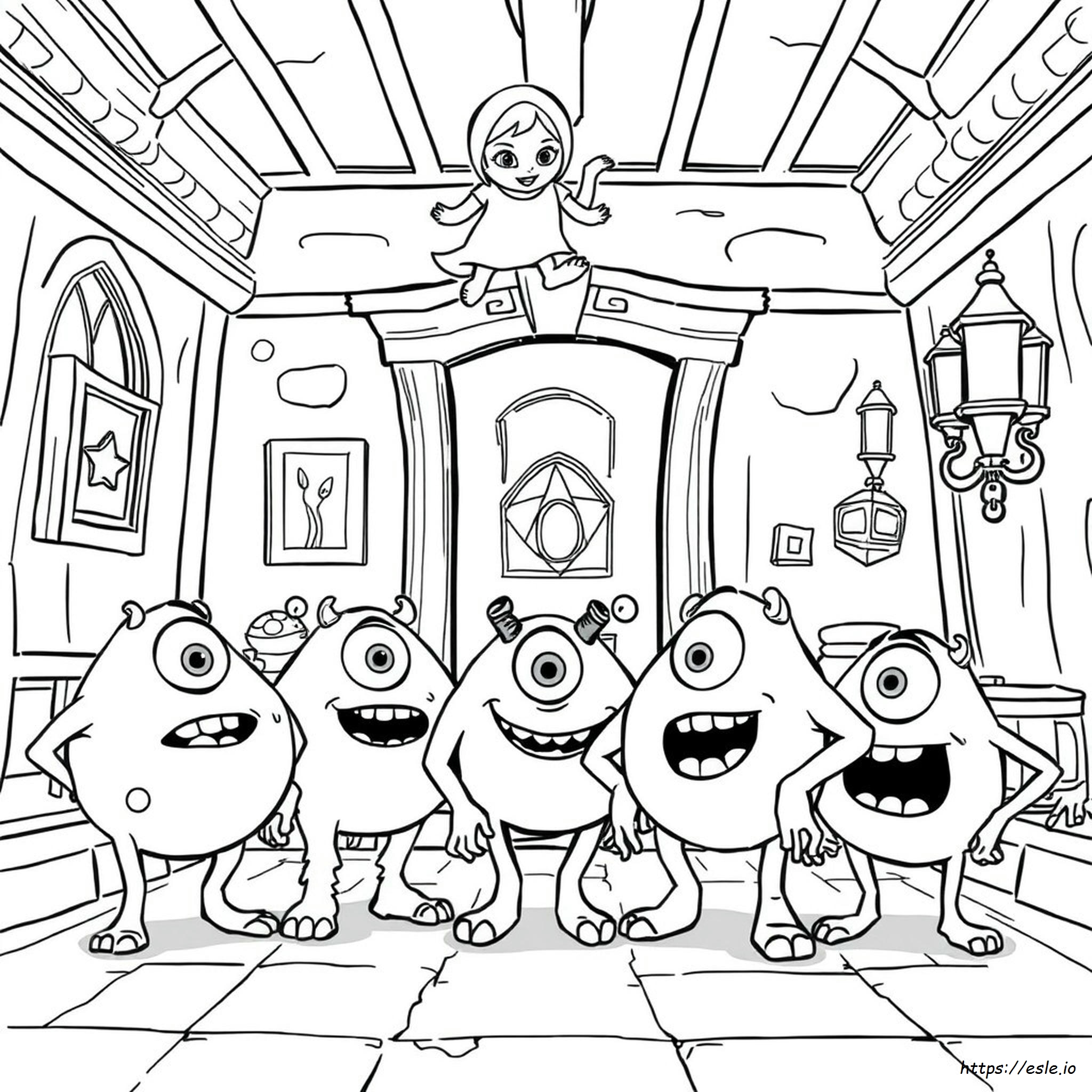Kostenlose Monsters Inc Ausmalbilder