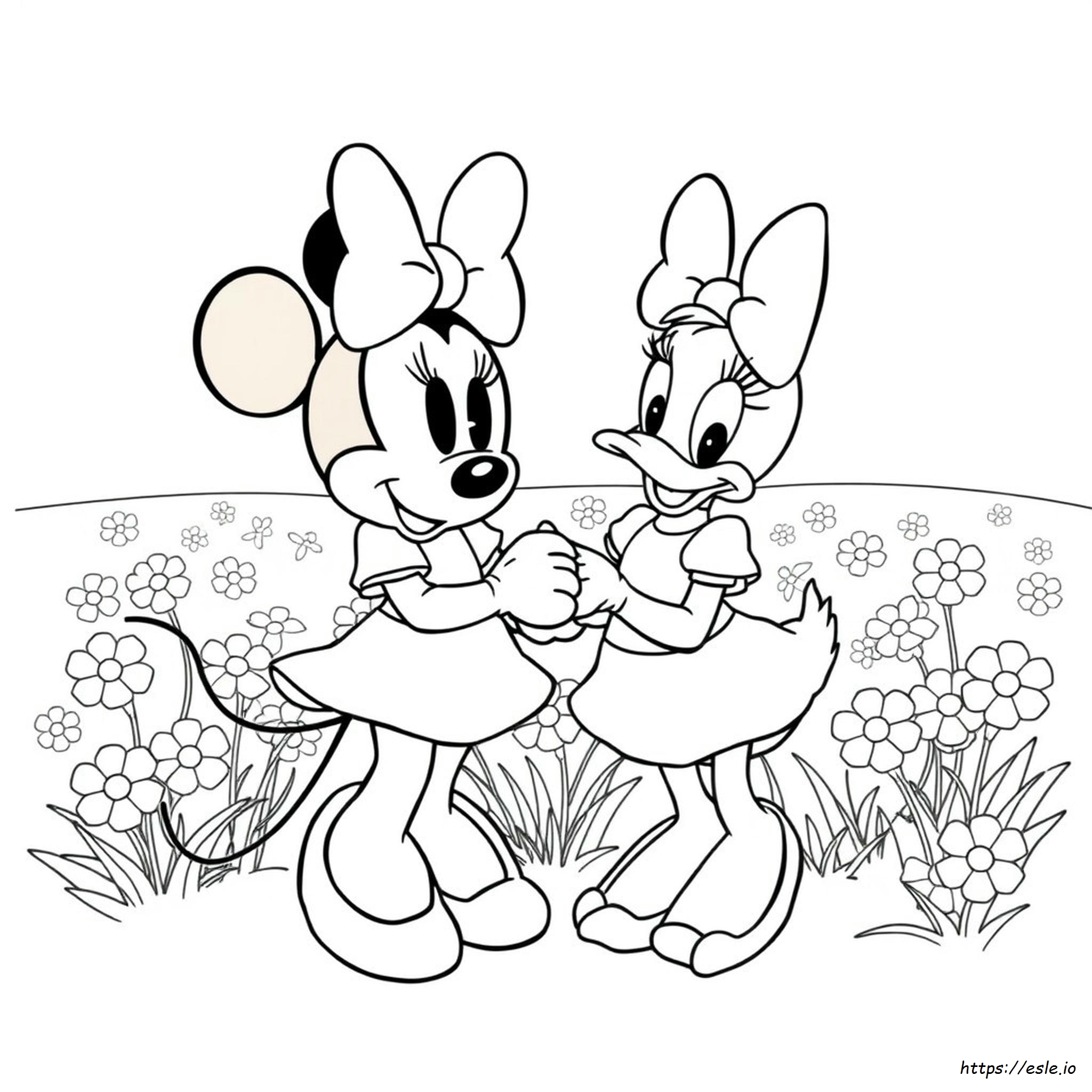 Minnie Maus Daisy Duck Ausmalbilder
