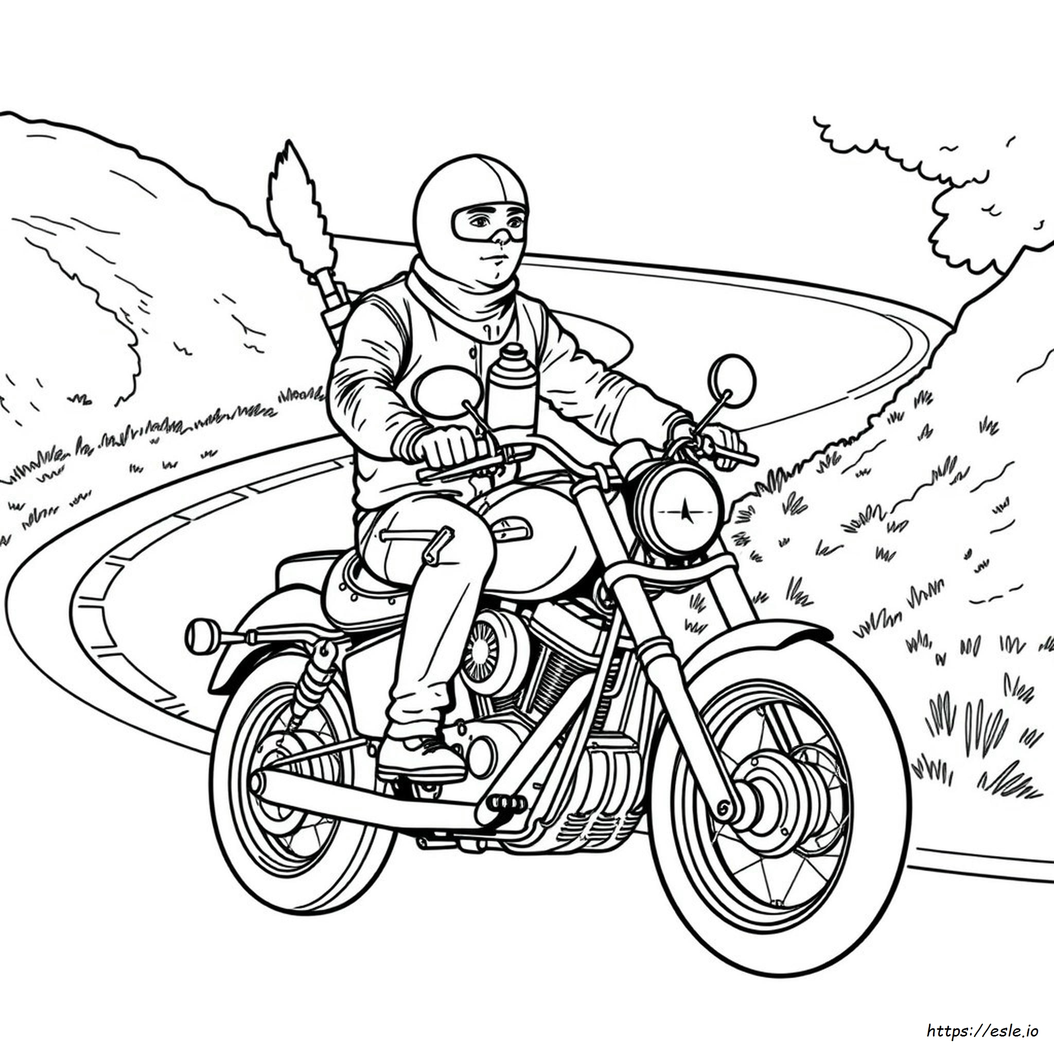 Kolorowanka Harley Davidson do druku dla dorosłych