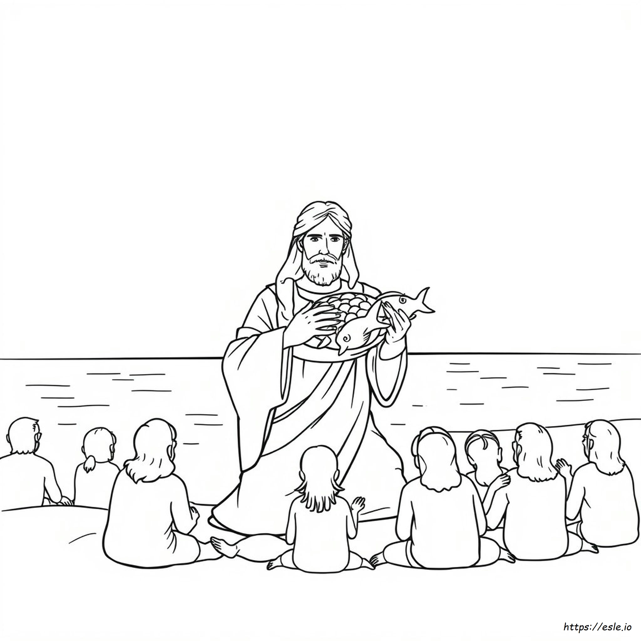 Desenho Para Colorir: Jesus, O Pão Da Vida - Grátis Para Imprimir