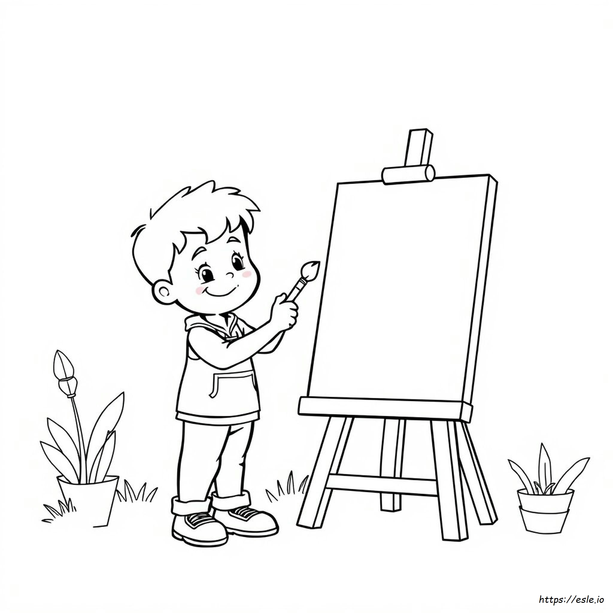Art Coloring Pages For Elementary Students - Free Printable Coloring Page for Kids