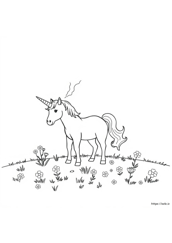 Farting Unicorn Coloring Pages