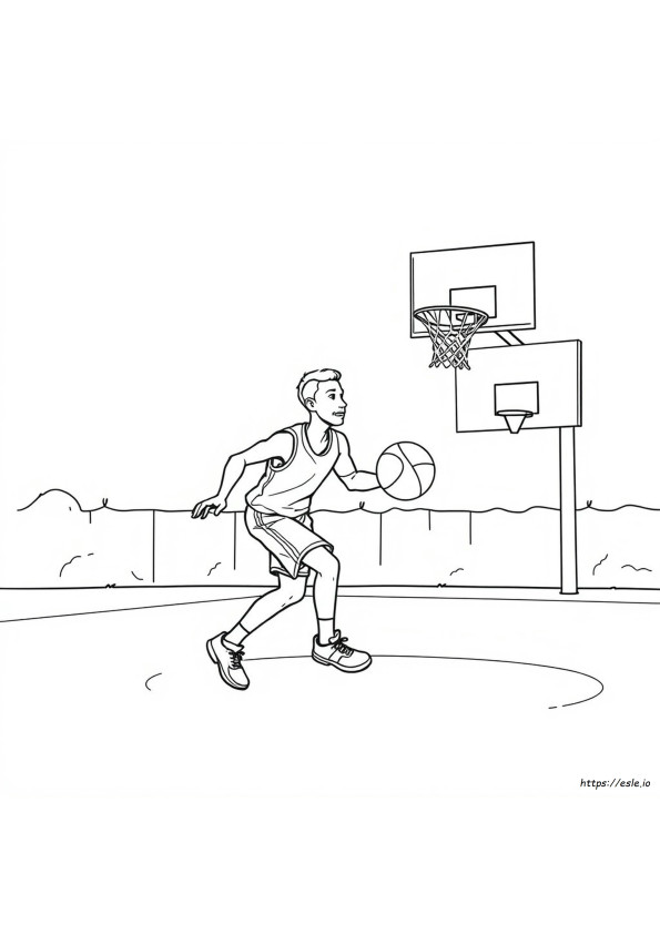 Basketballspieler Ausmalbilder