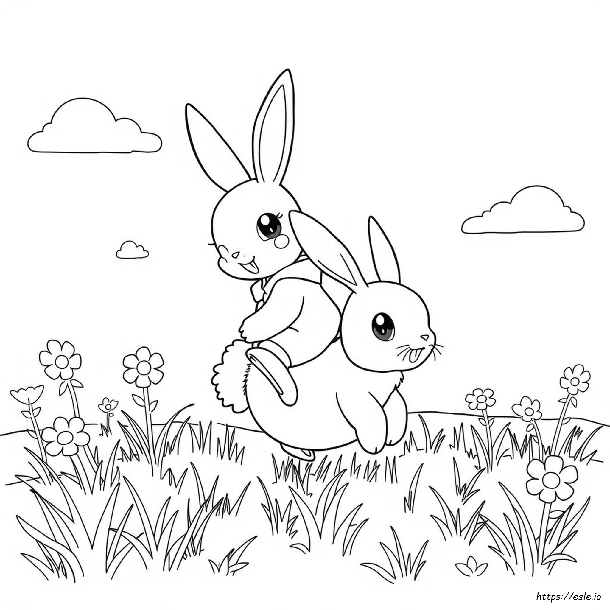 Pokemon Bunny Coloring Page - Free Printable PDF