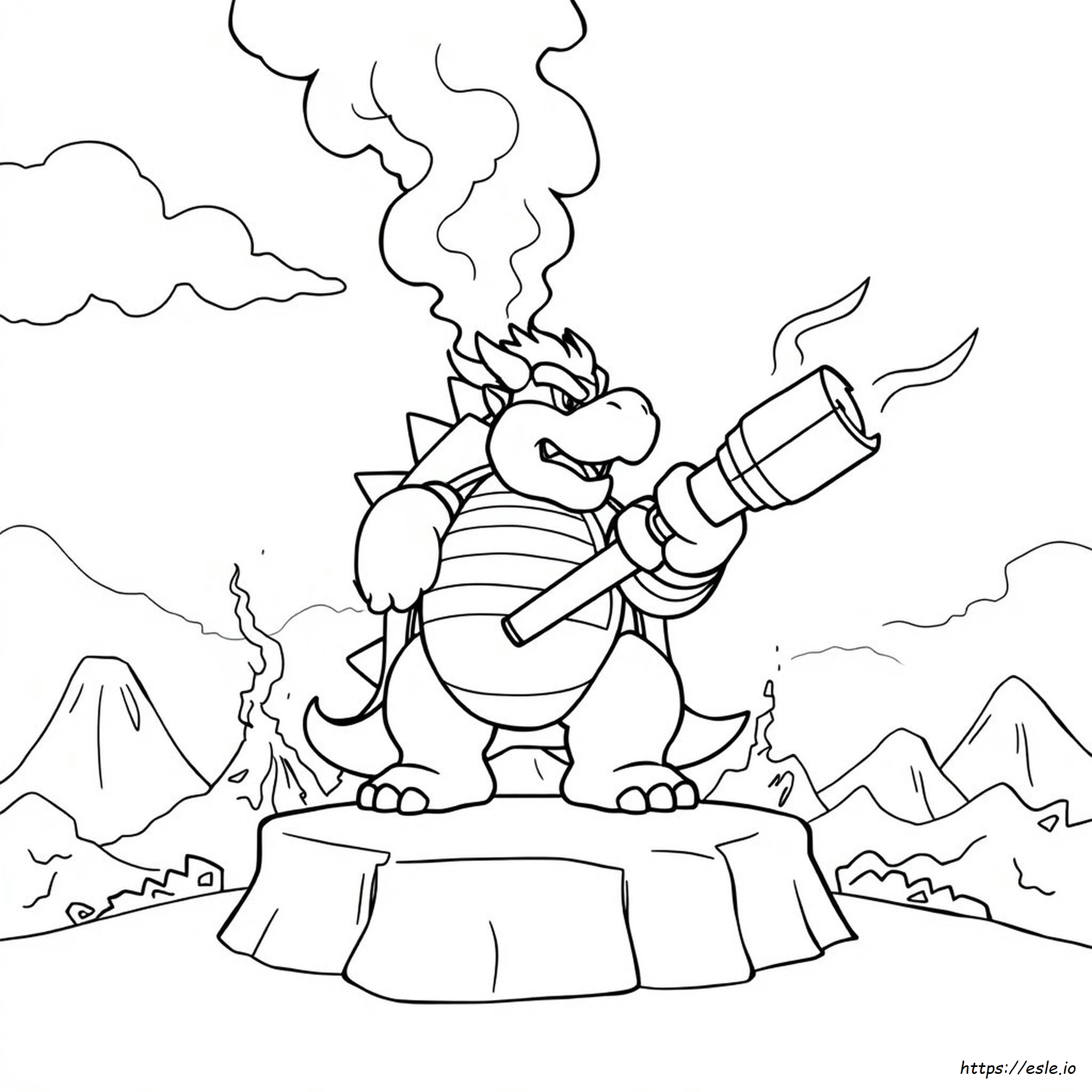 Bowser Jr Coloring Page - Free Printable