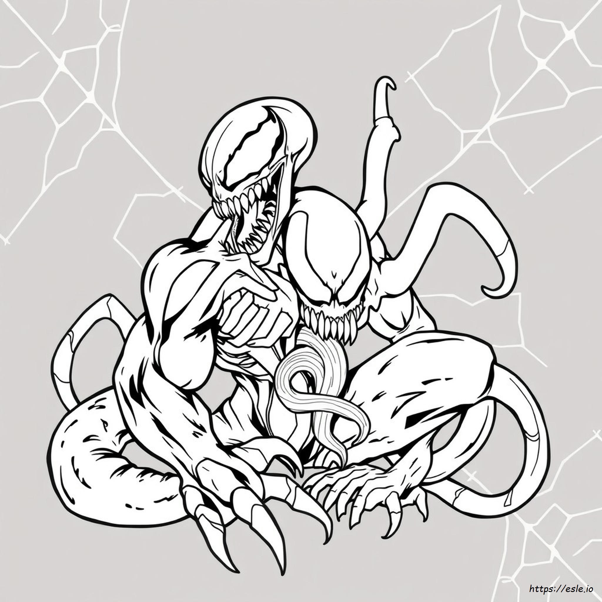 Disegni Di Venom E Carnage Da Colorare