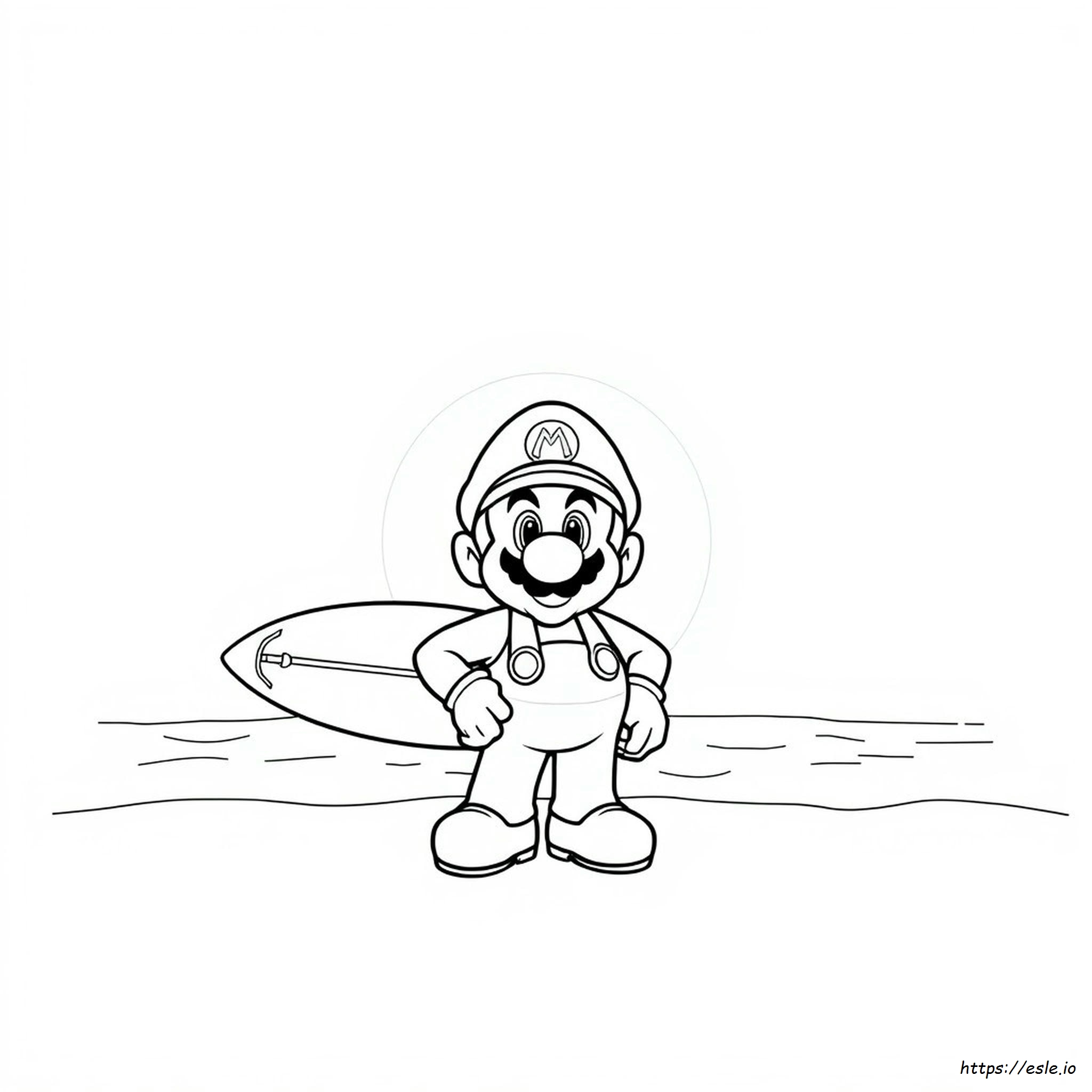 Mario Sunshine Coloring Pages