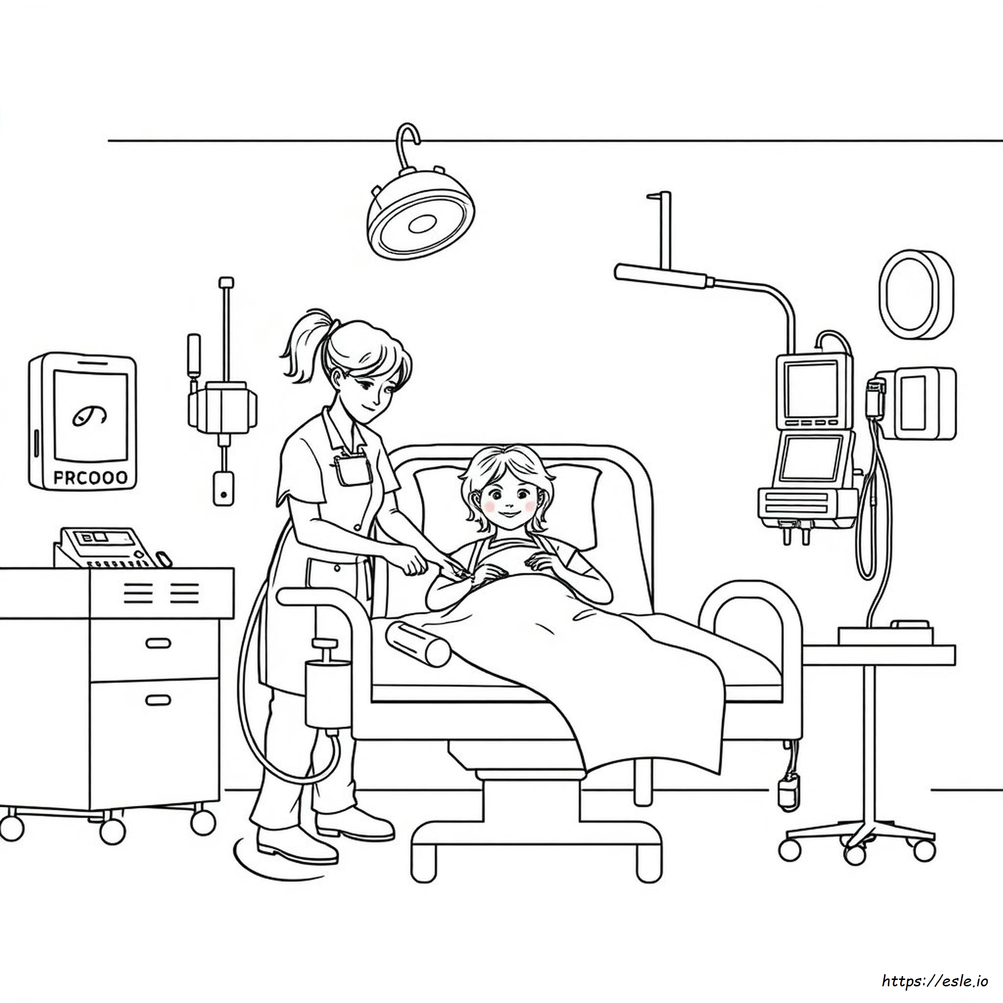 Emergency Room Coloring Pages