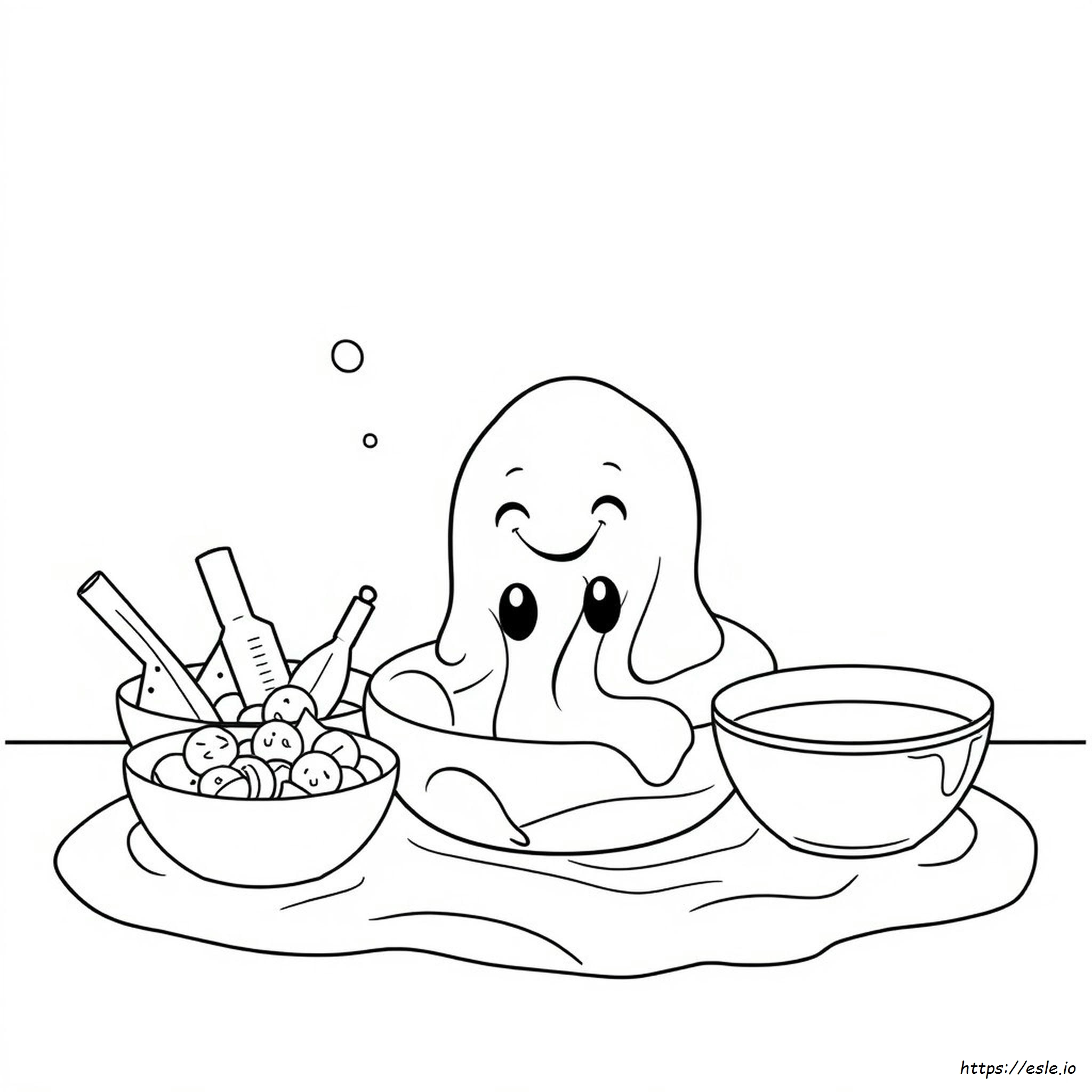 Food Coloring For Slime - Free Printable Coloring Page