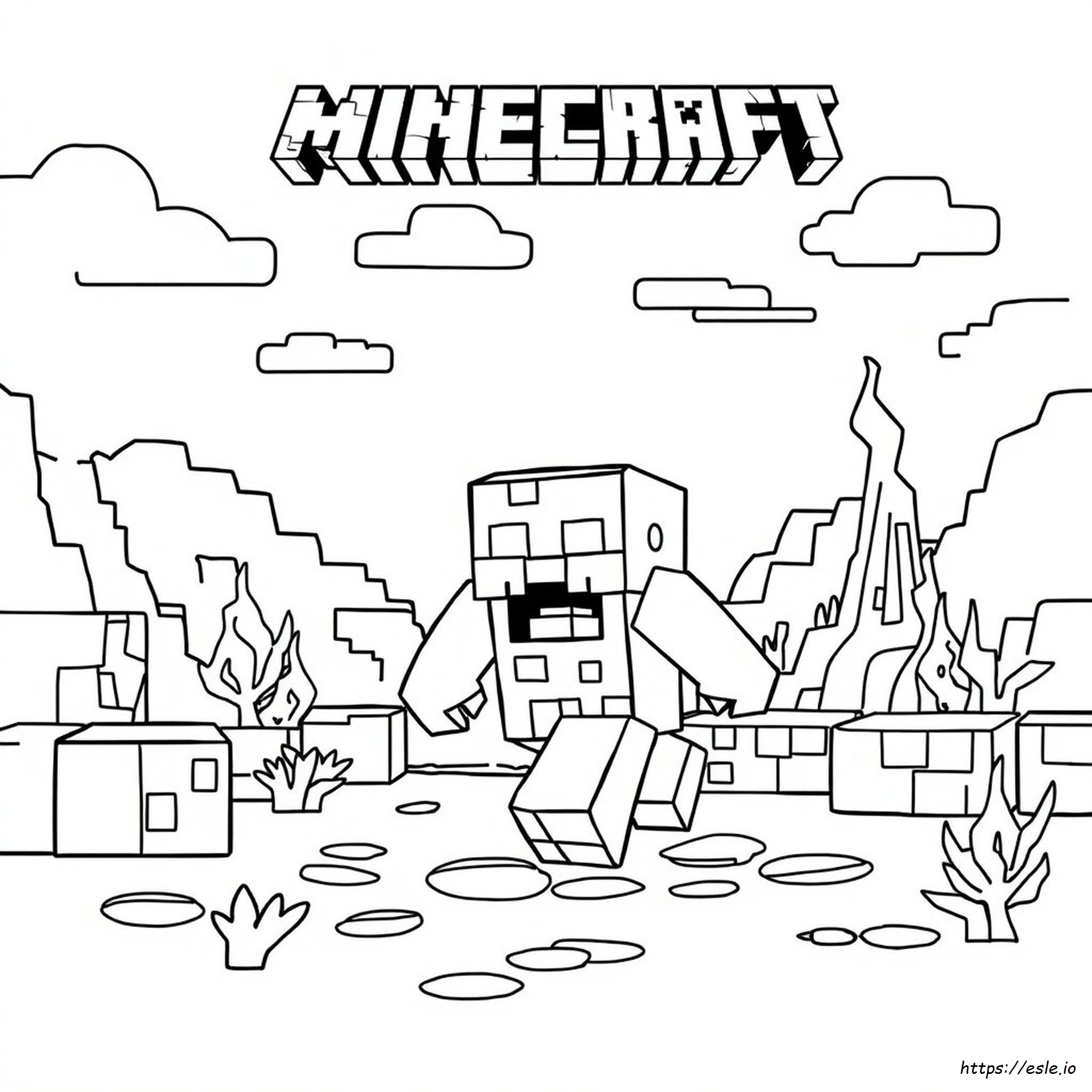 Disegni Da Colorare: Mostri Di Minecraft Da Colorare