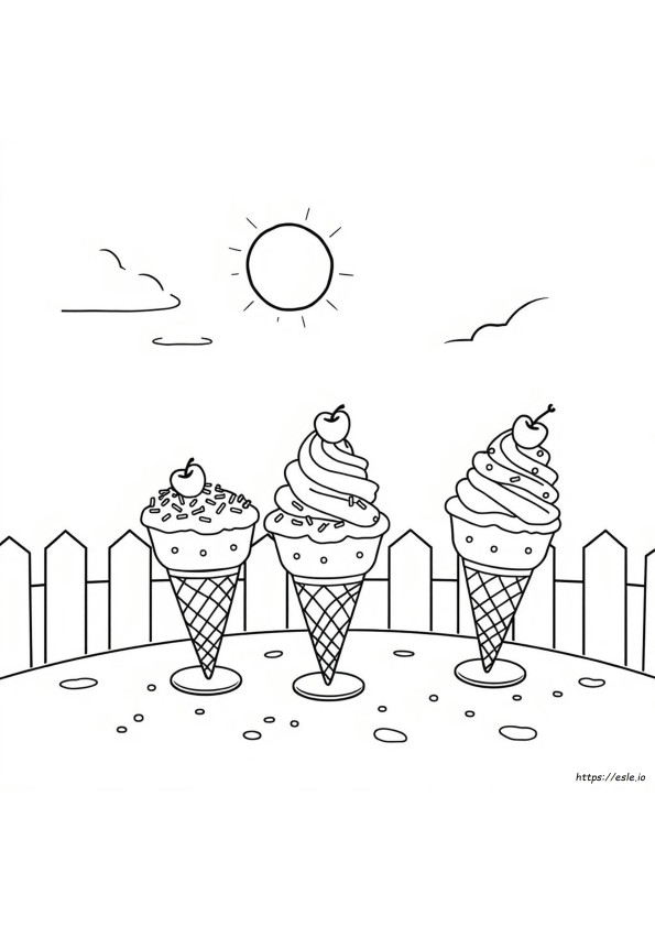 Ice Cream Coloring Pages Coloringpagesonly.Com