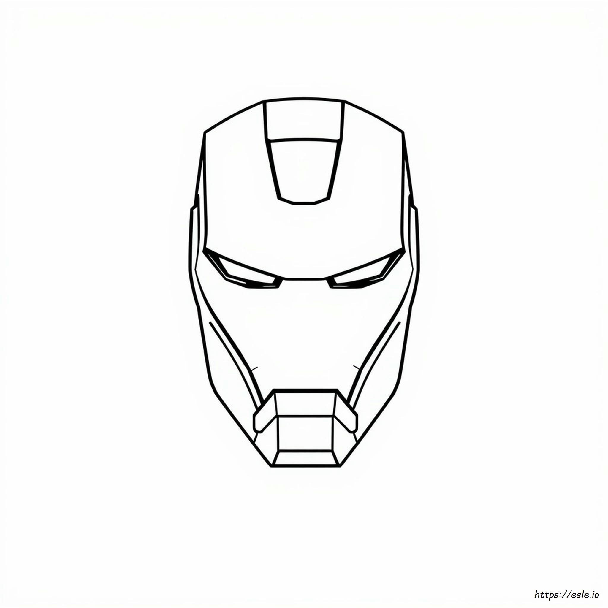Iron Man Logo Coloring Page - Free Printable