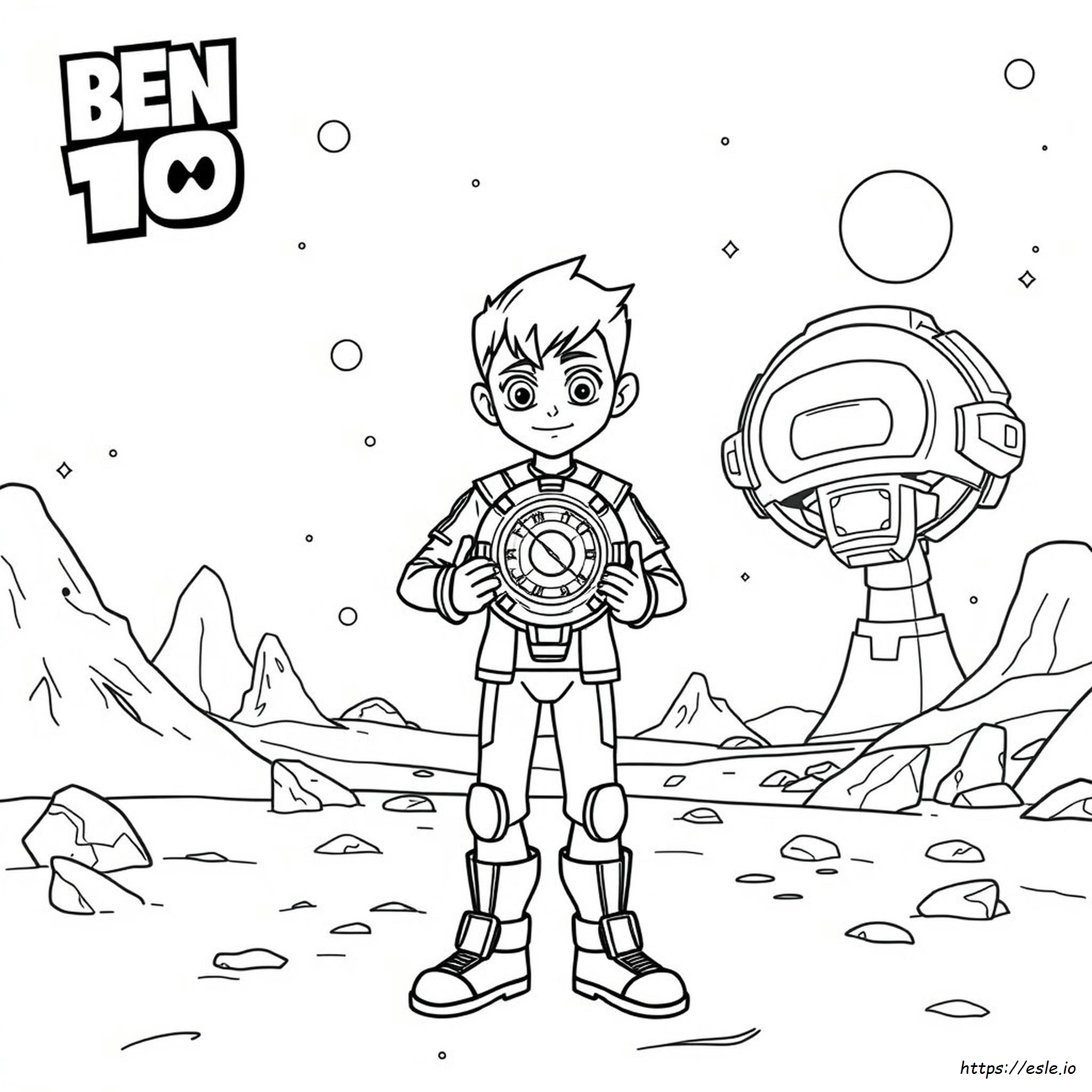 Omnitrix Printable Ben 10 Watch Coloring Pages