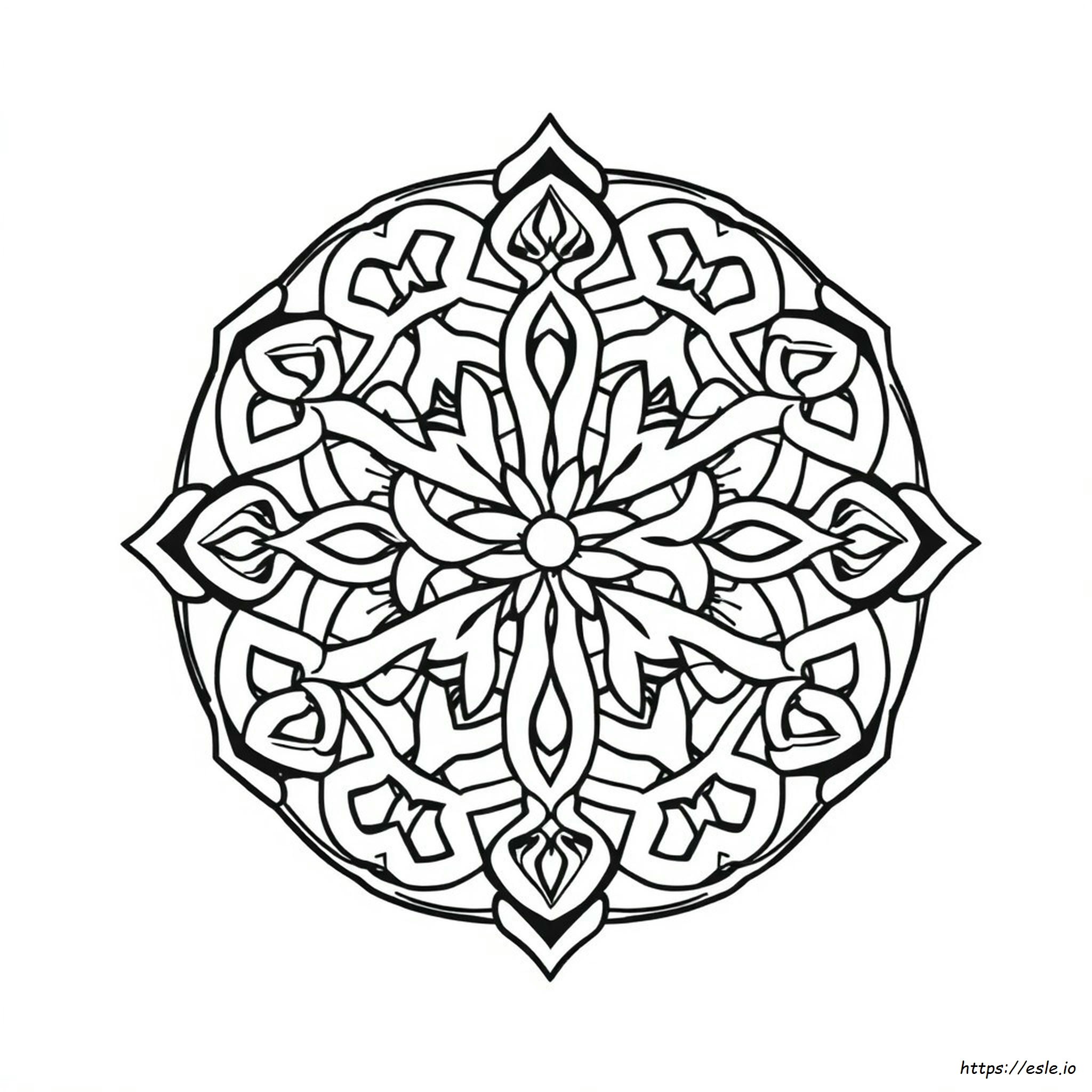 Celtic Mandala Coloring Page - Free Printable