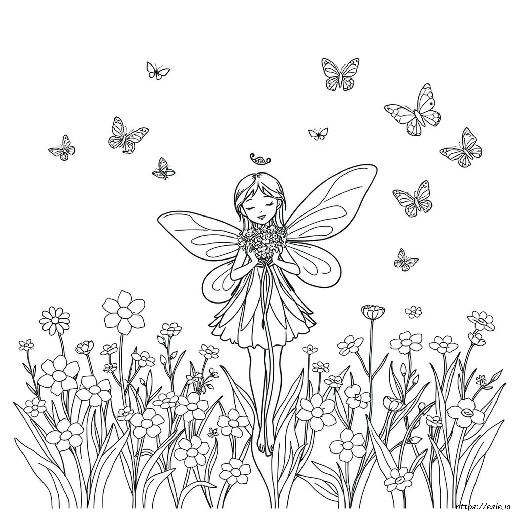 Spring Fairy Coloring