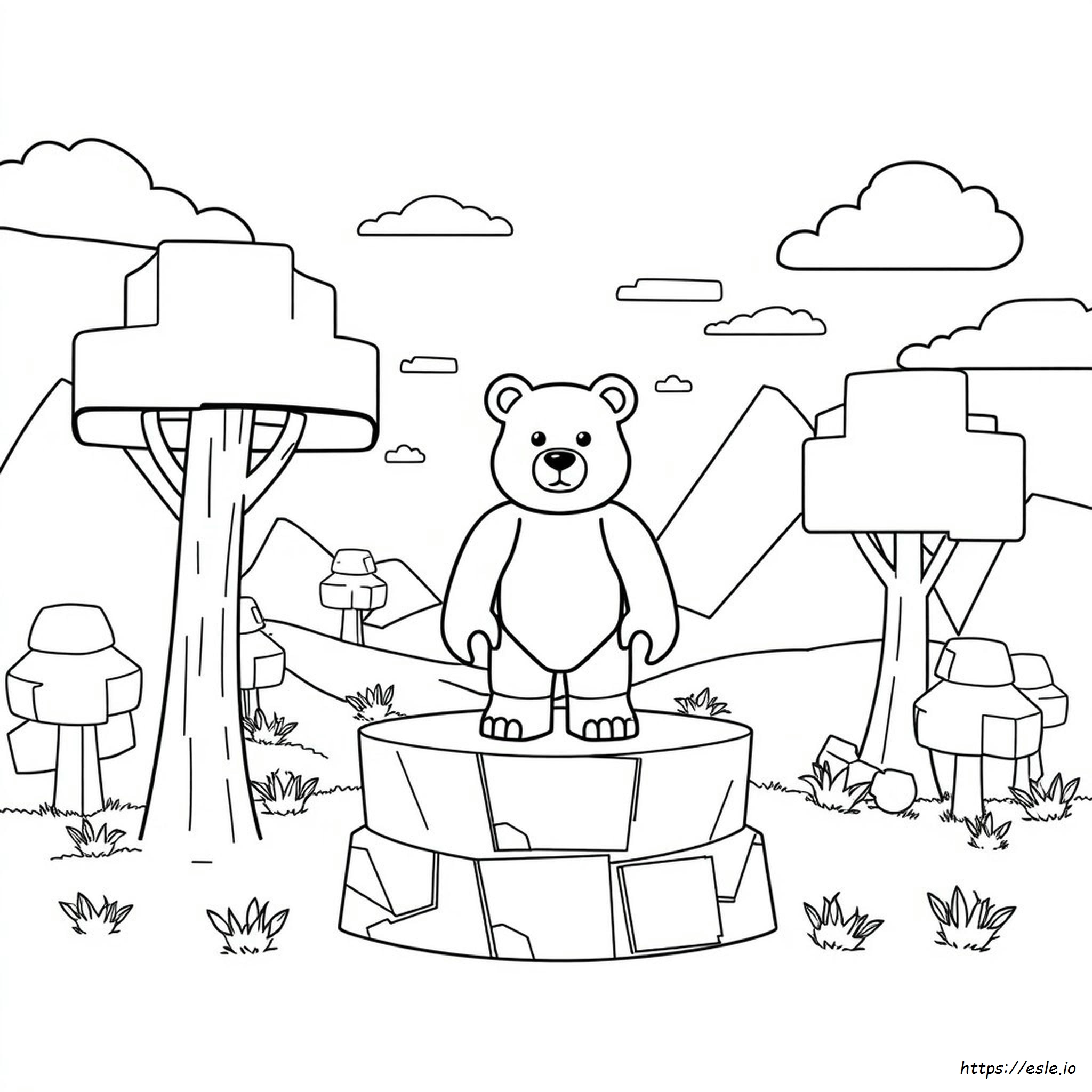 Roblox Bear Coloring Pages