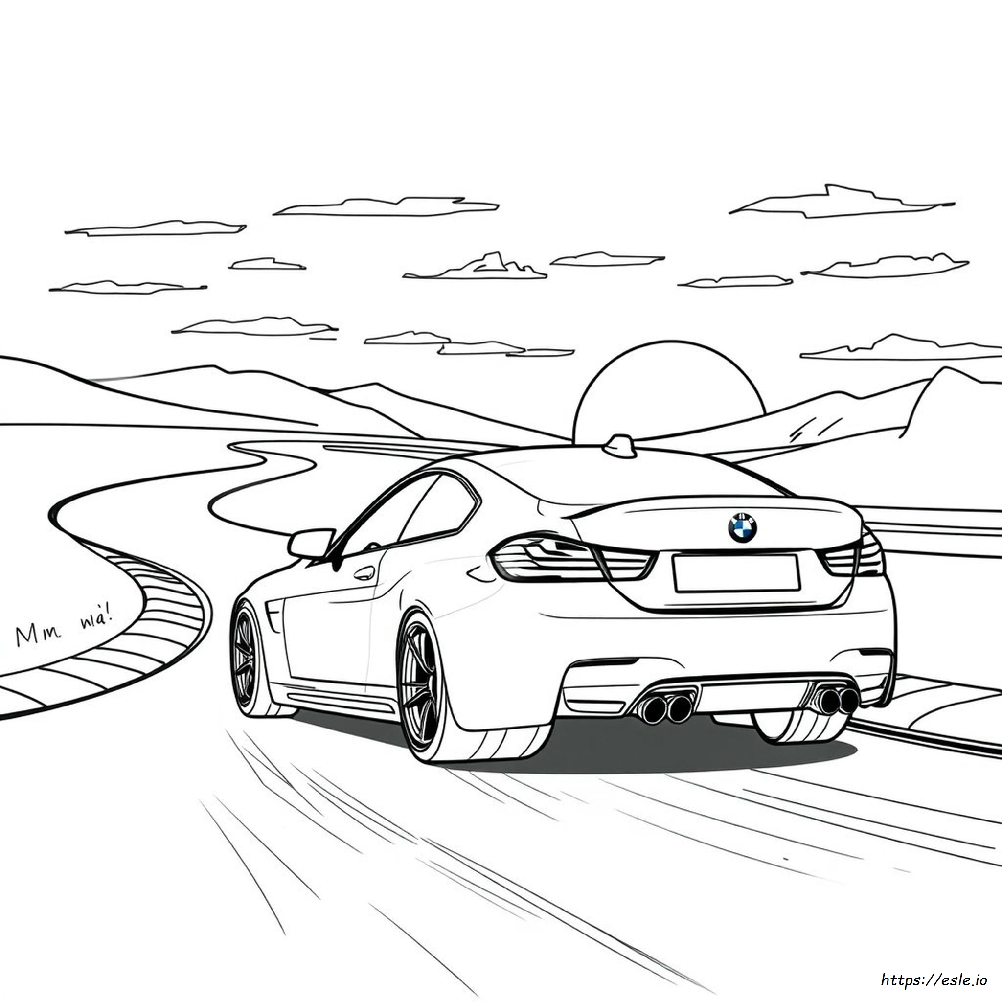 Printable Bmw M4 Coloring Pages