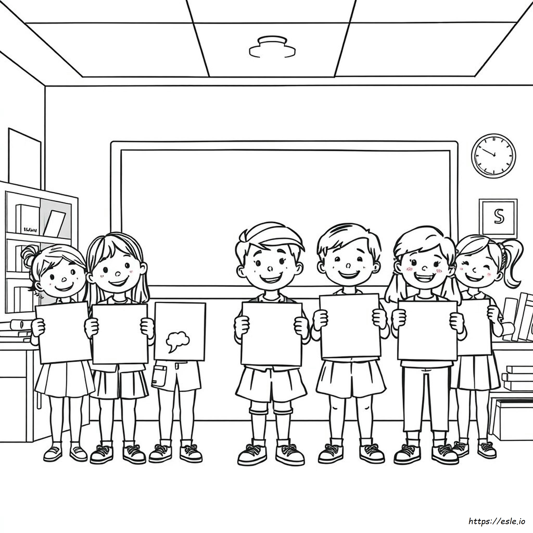 Picture Day Coloring Page