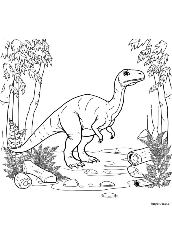 Baryonyx Dinosaurus Värityskuvat