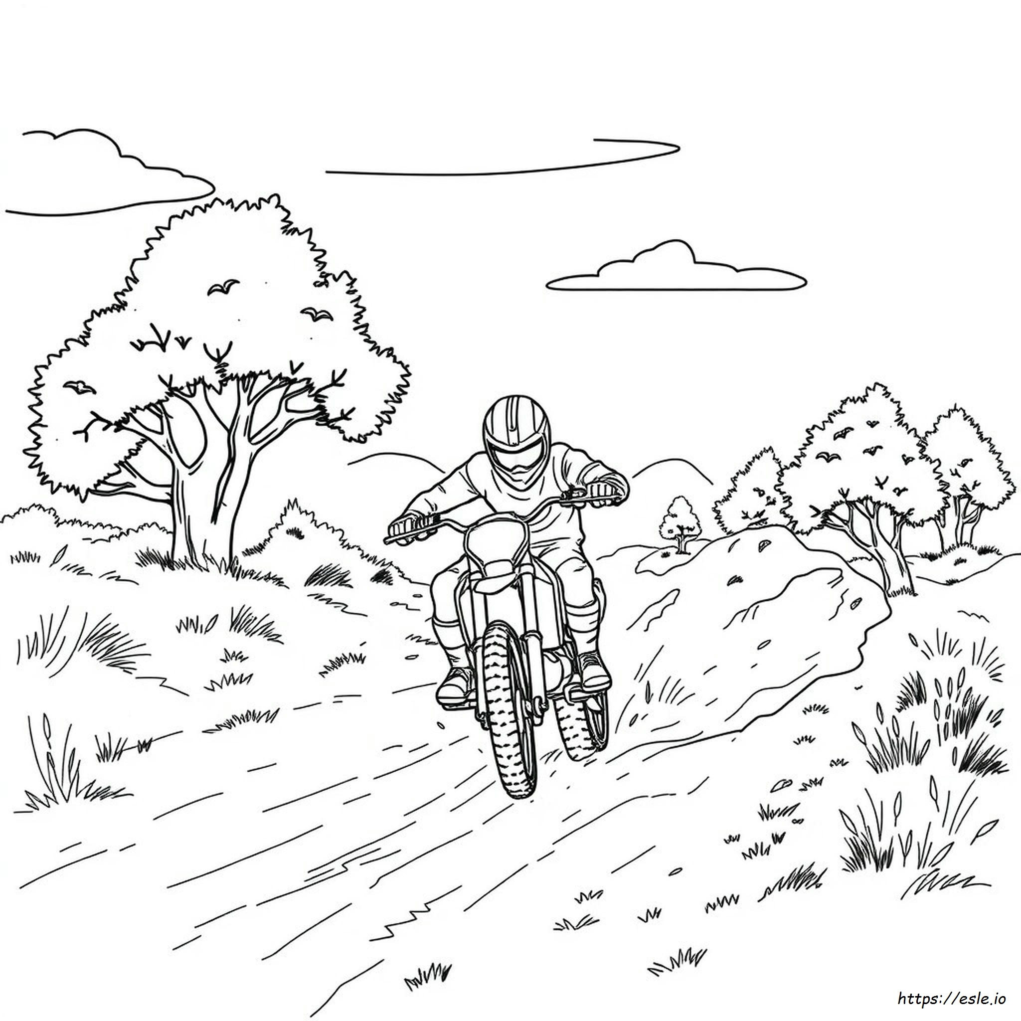 Dirtbike Color Page