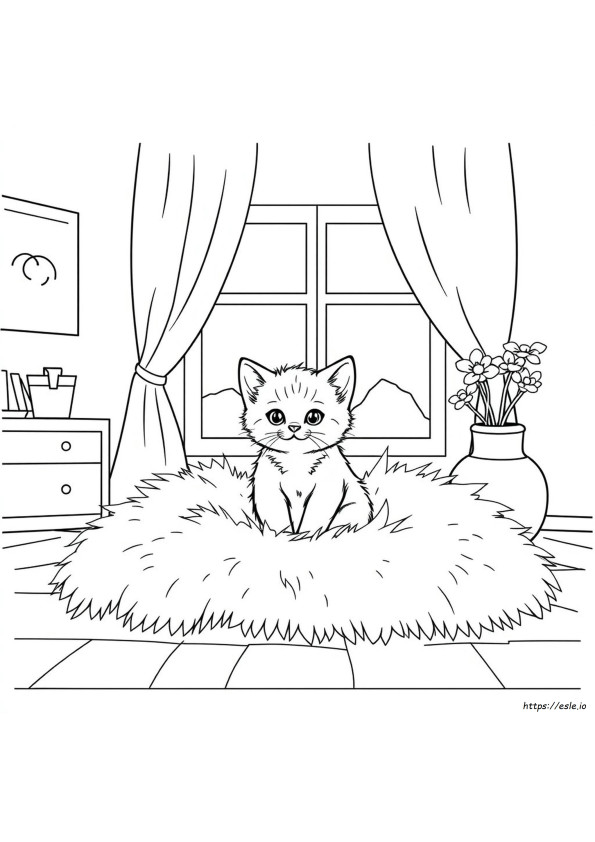 Gattino Carino Da Colorare E Stampare