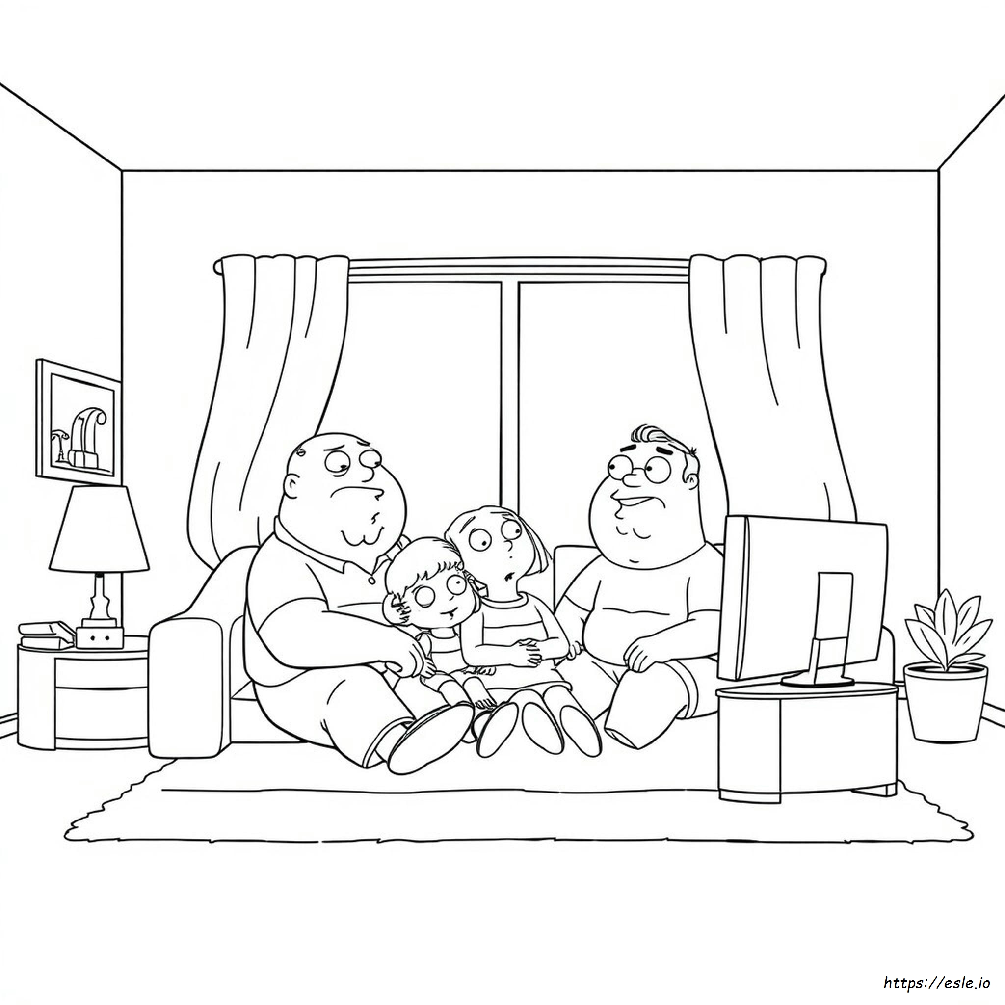 Family Guy Coloring Page - Free Printable Family Guy Activity