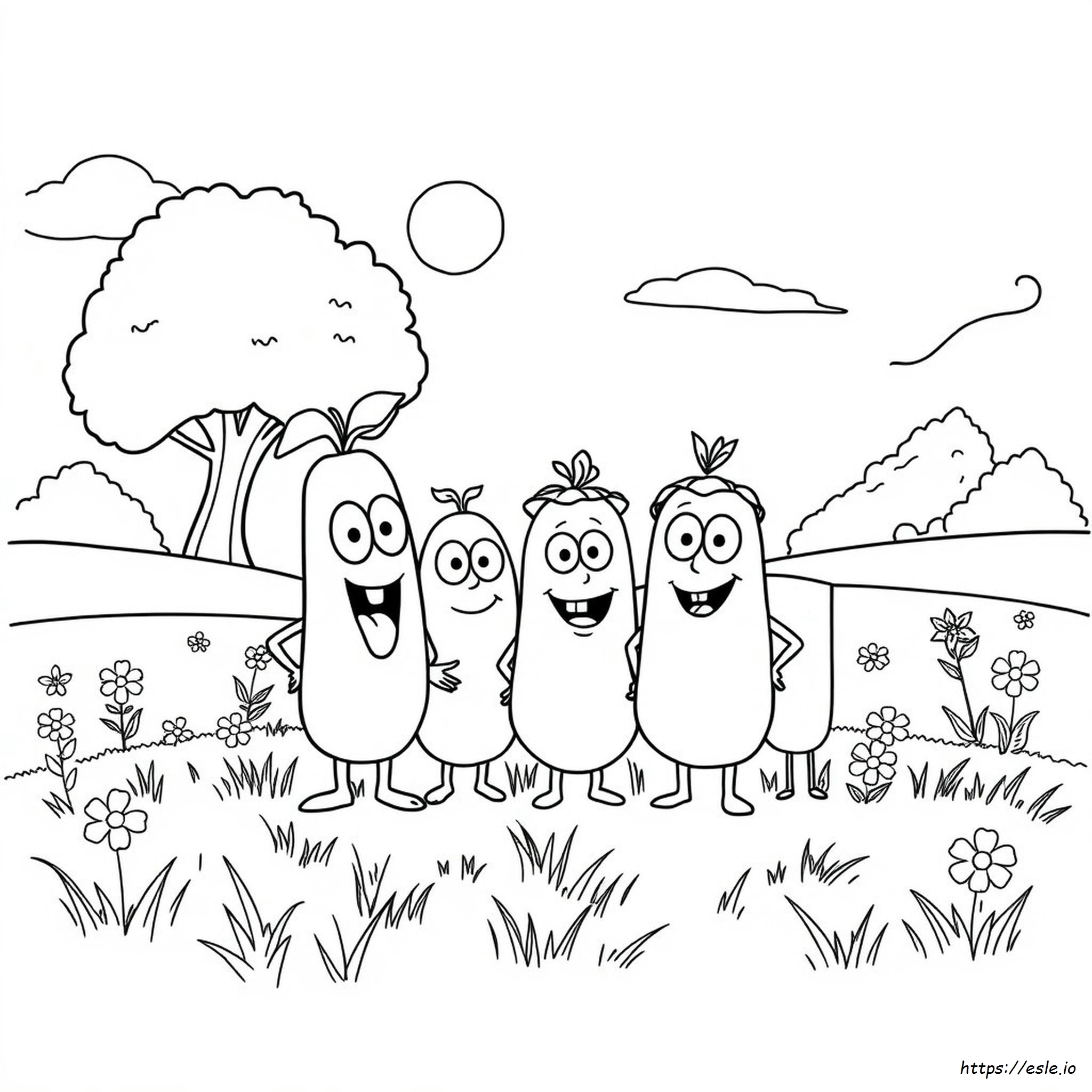Veggie Tale Coloring Pages - Free Printable