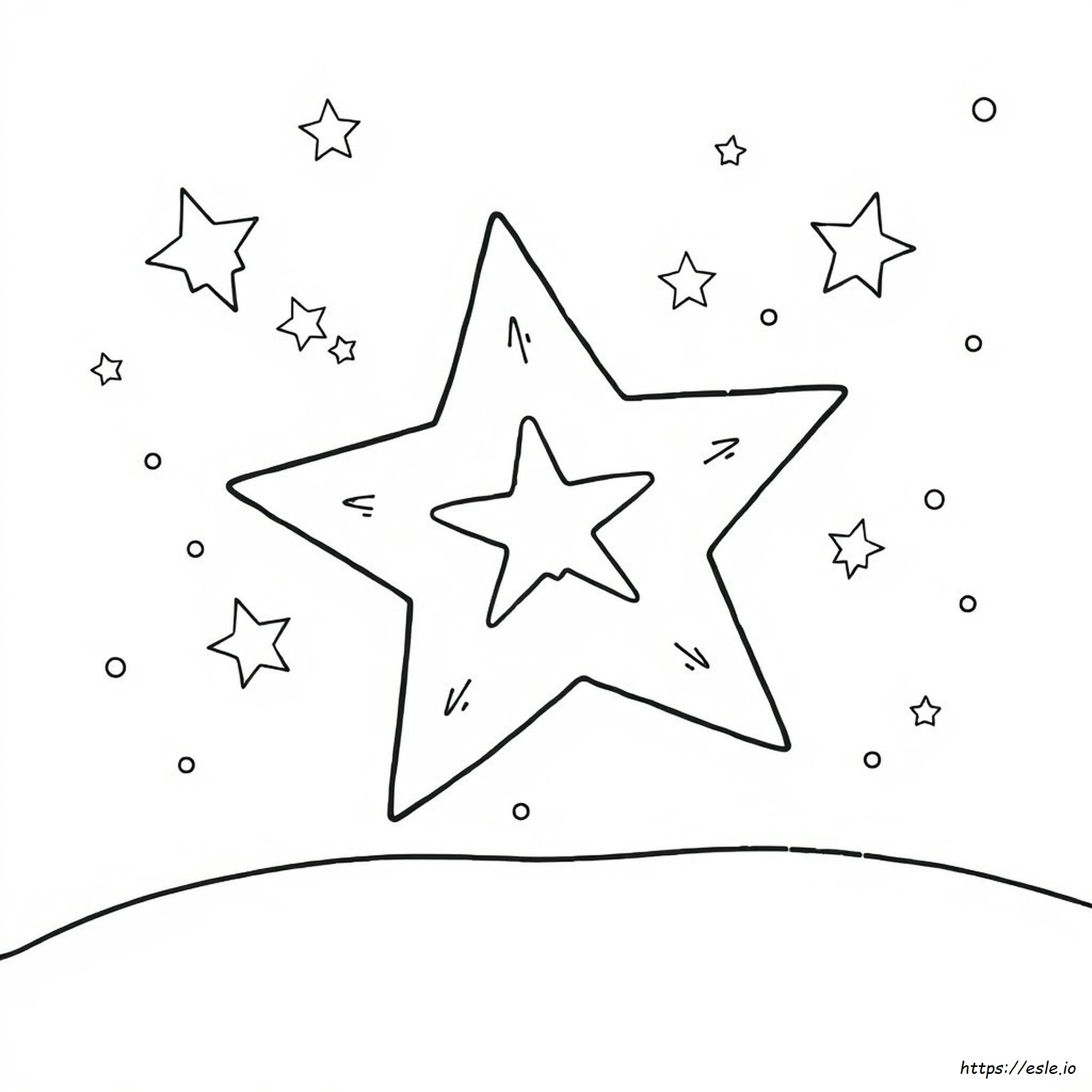 Star Colorir Estrela Grande Para Colorir