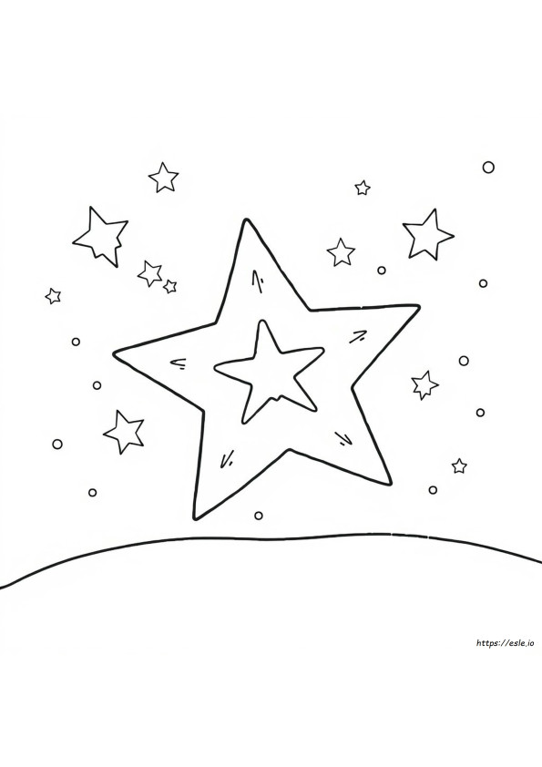 Big Star Coloring Page