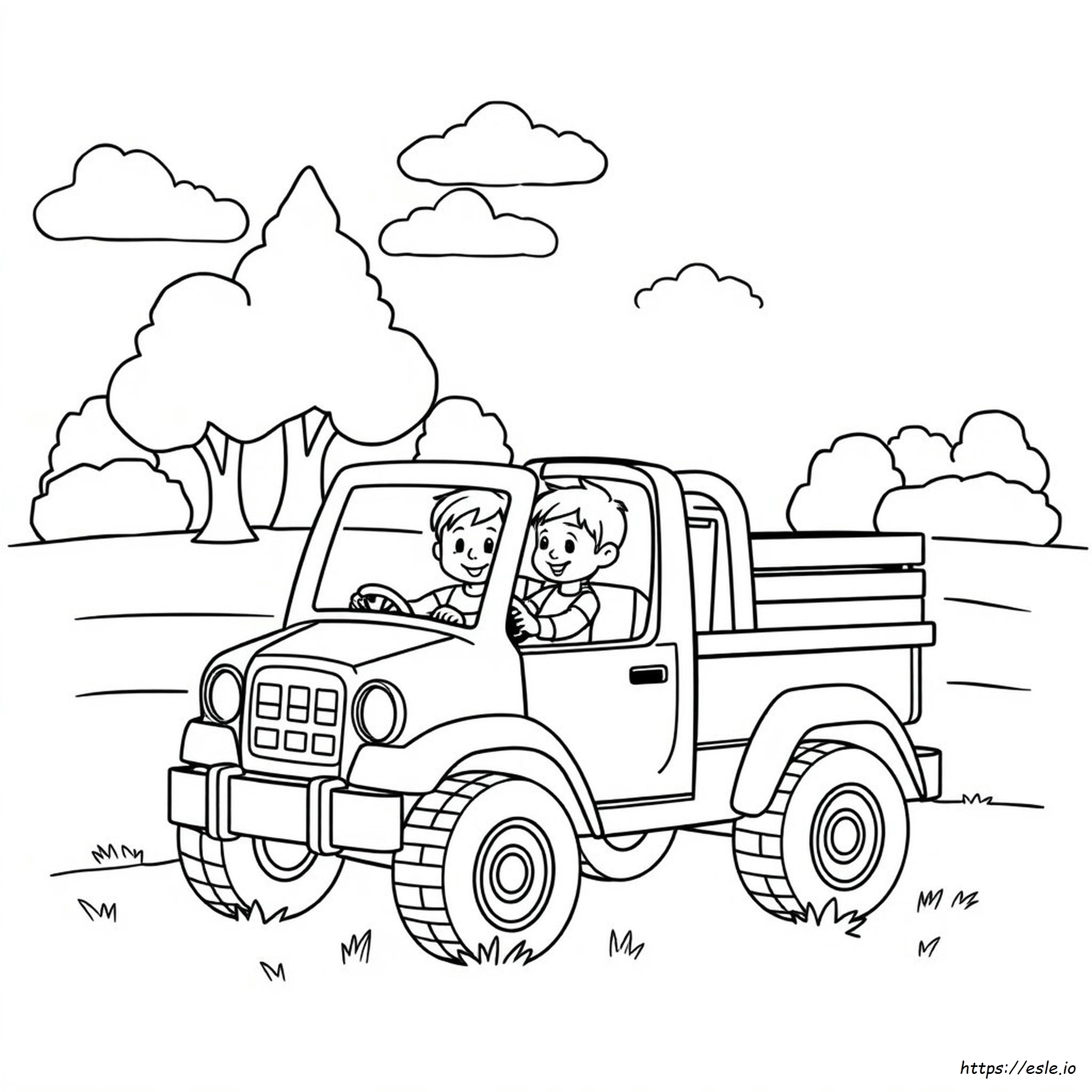 Truck Coloring Page for Kids