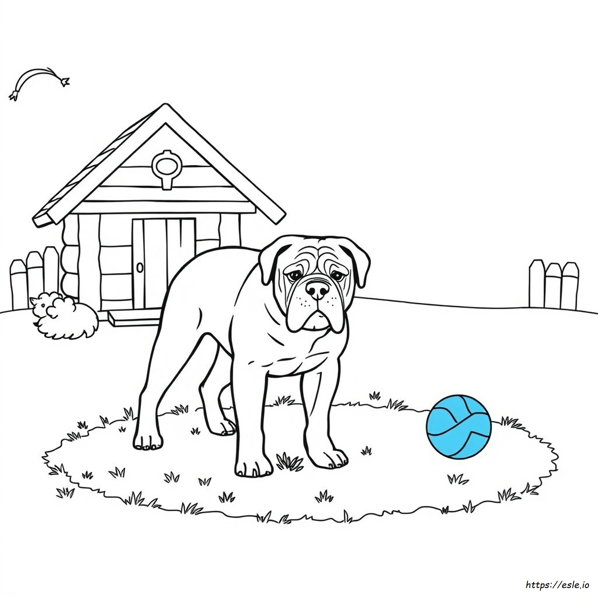 Bullmastiff Coloring Page - Free Printable