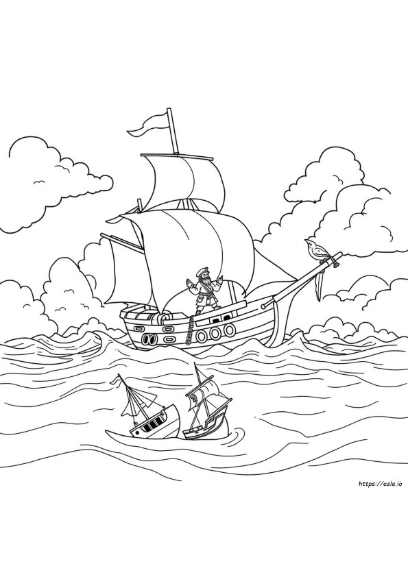 Realistic Pirates Of The Caribbean Coloring Pages