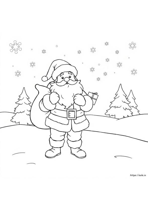 Santa Claus Coloring Sheet