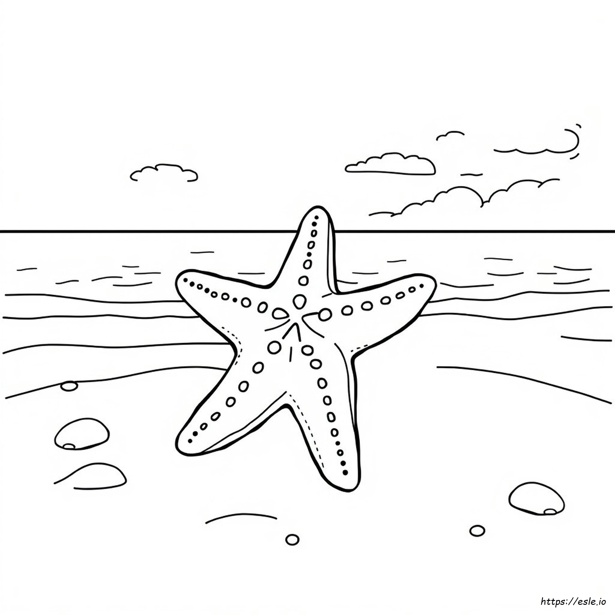 Starfish Printable Coloring Page