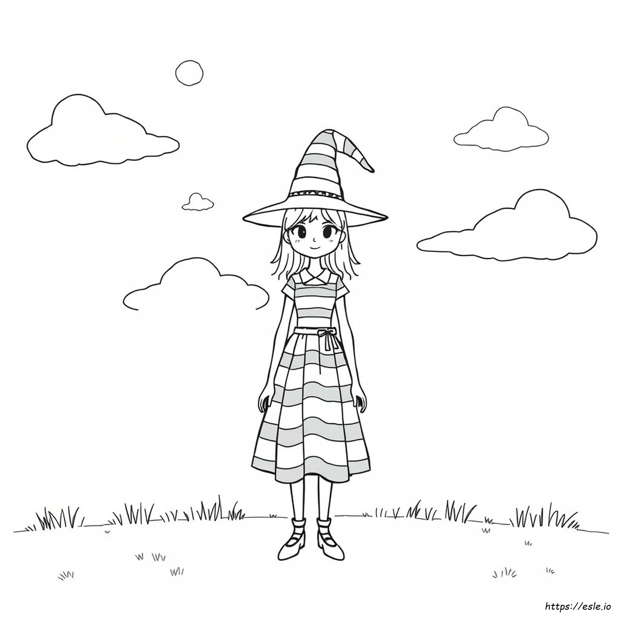 Wednesday Coloring Page Realistic