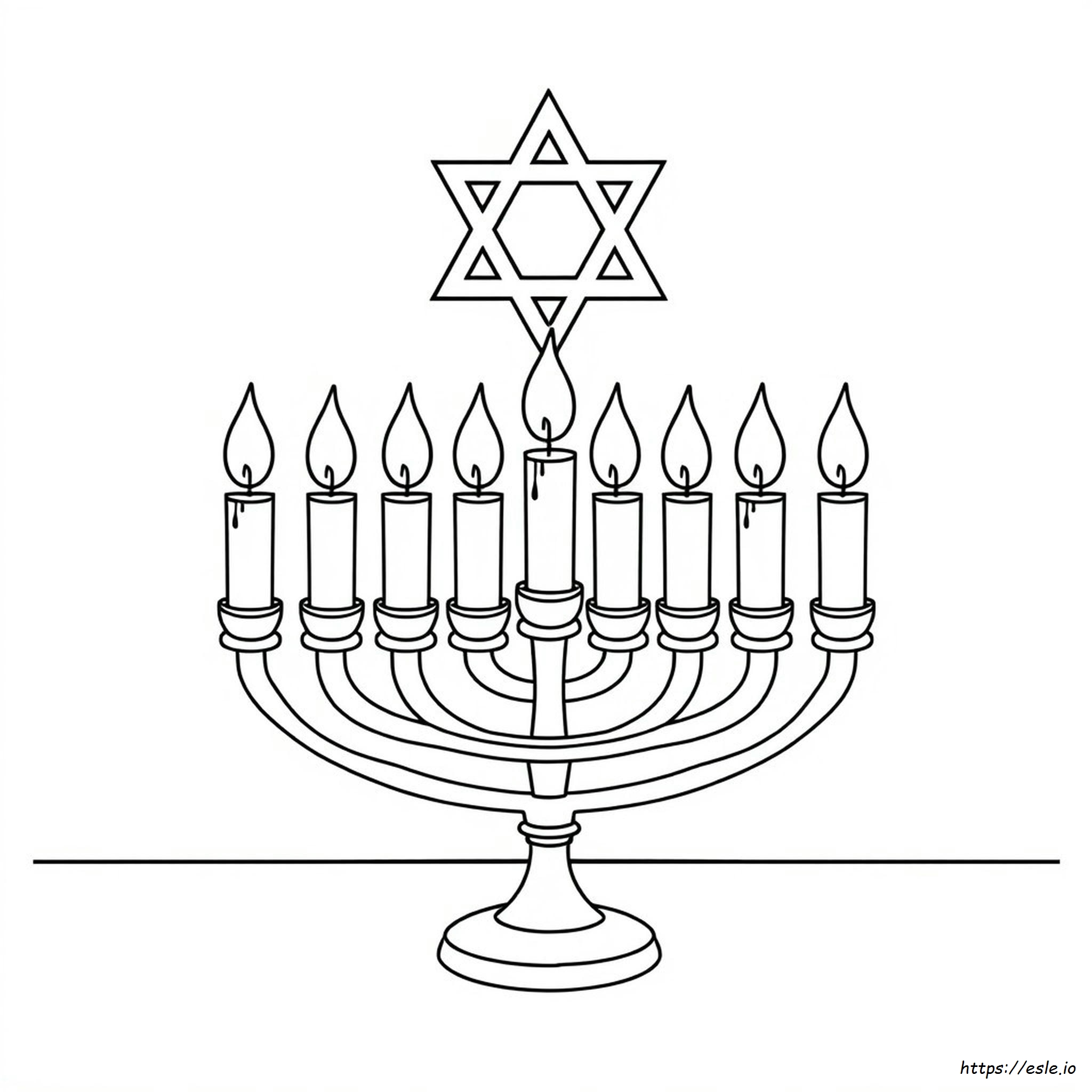 Hanukkah Coloring Page