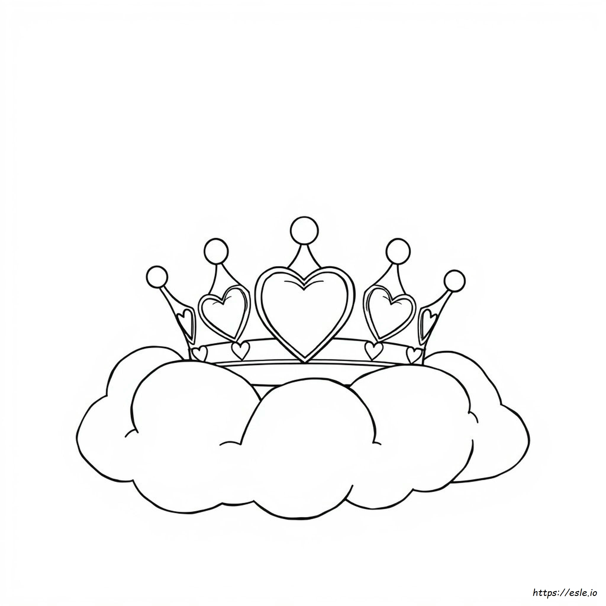 Coloriage Couronne Cœur À Imprimer Gratuit