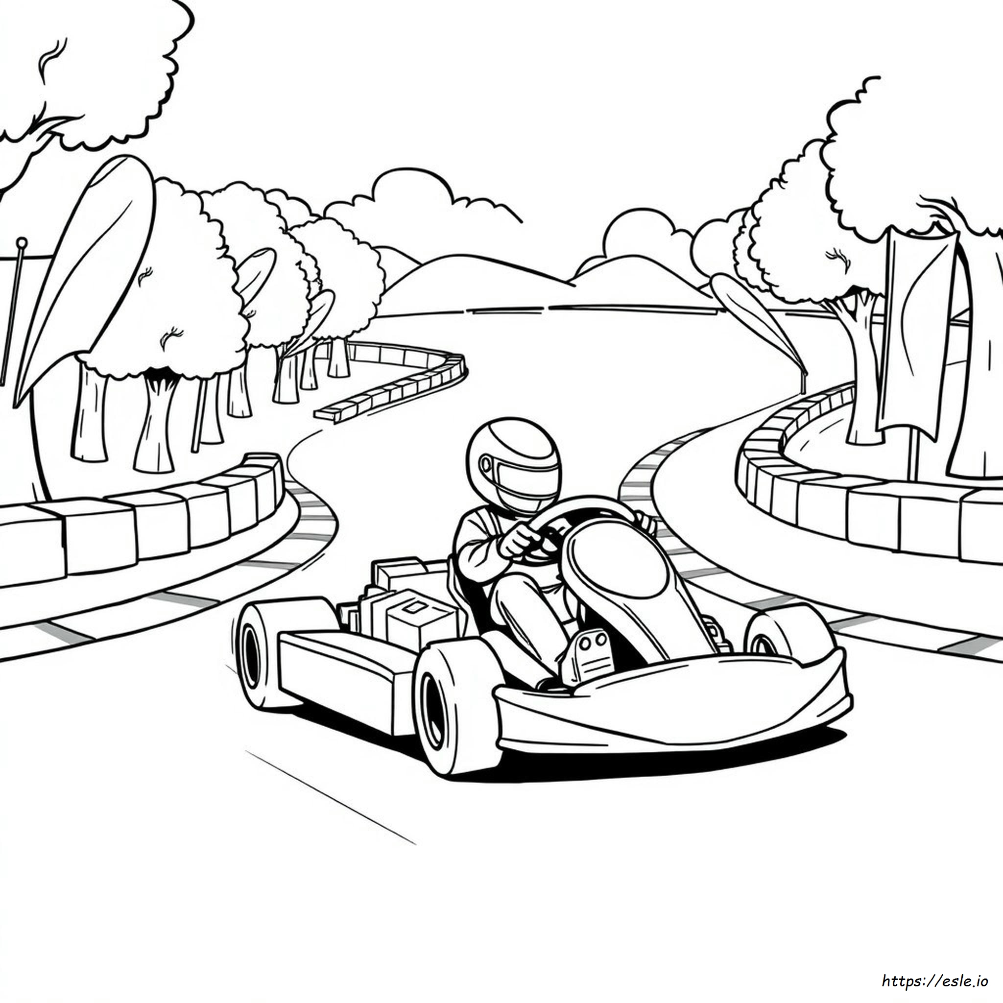 Go Kart Da Colorare