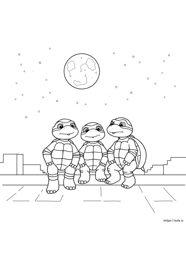 Baby Tmnt Coloring Pages