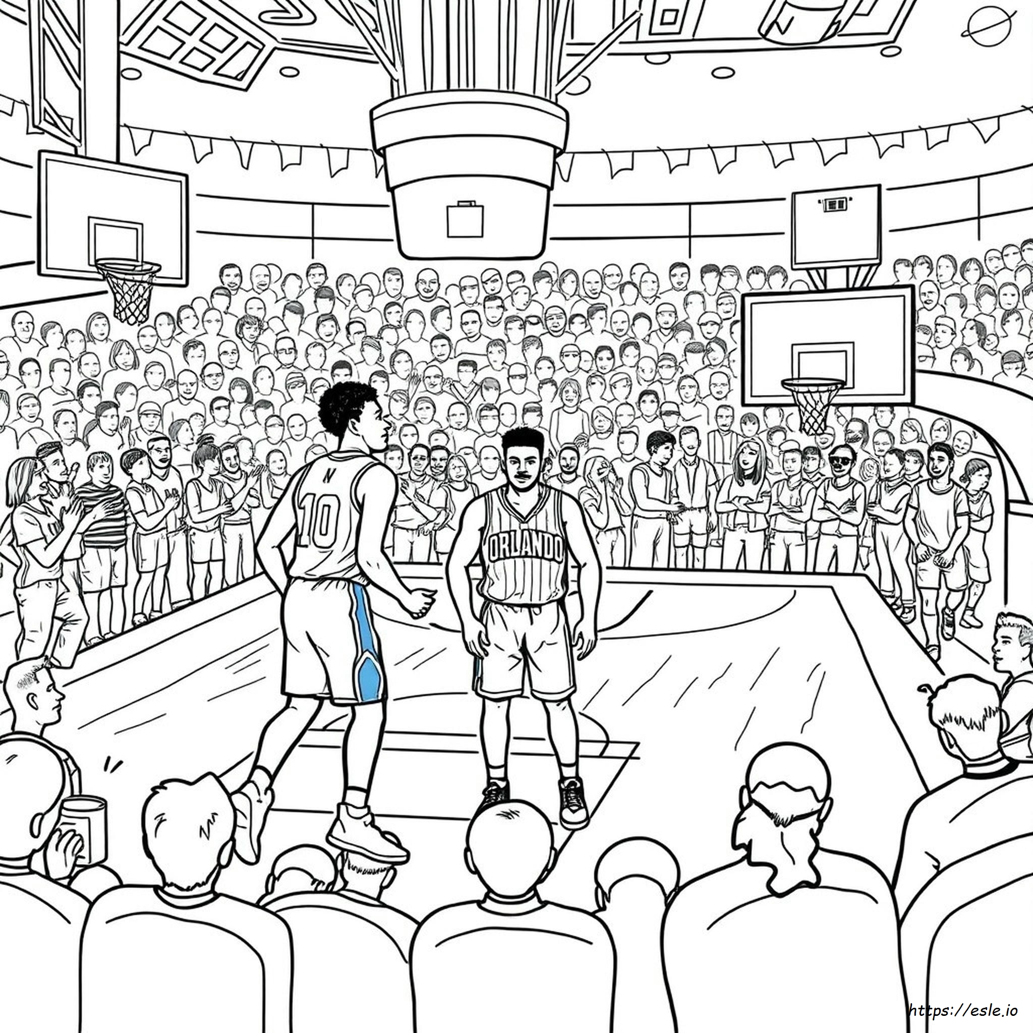 Gambar Mewarnai Orlando Magic